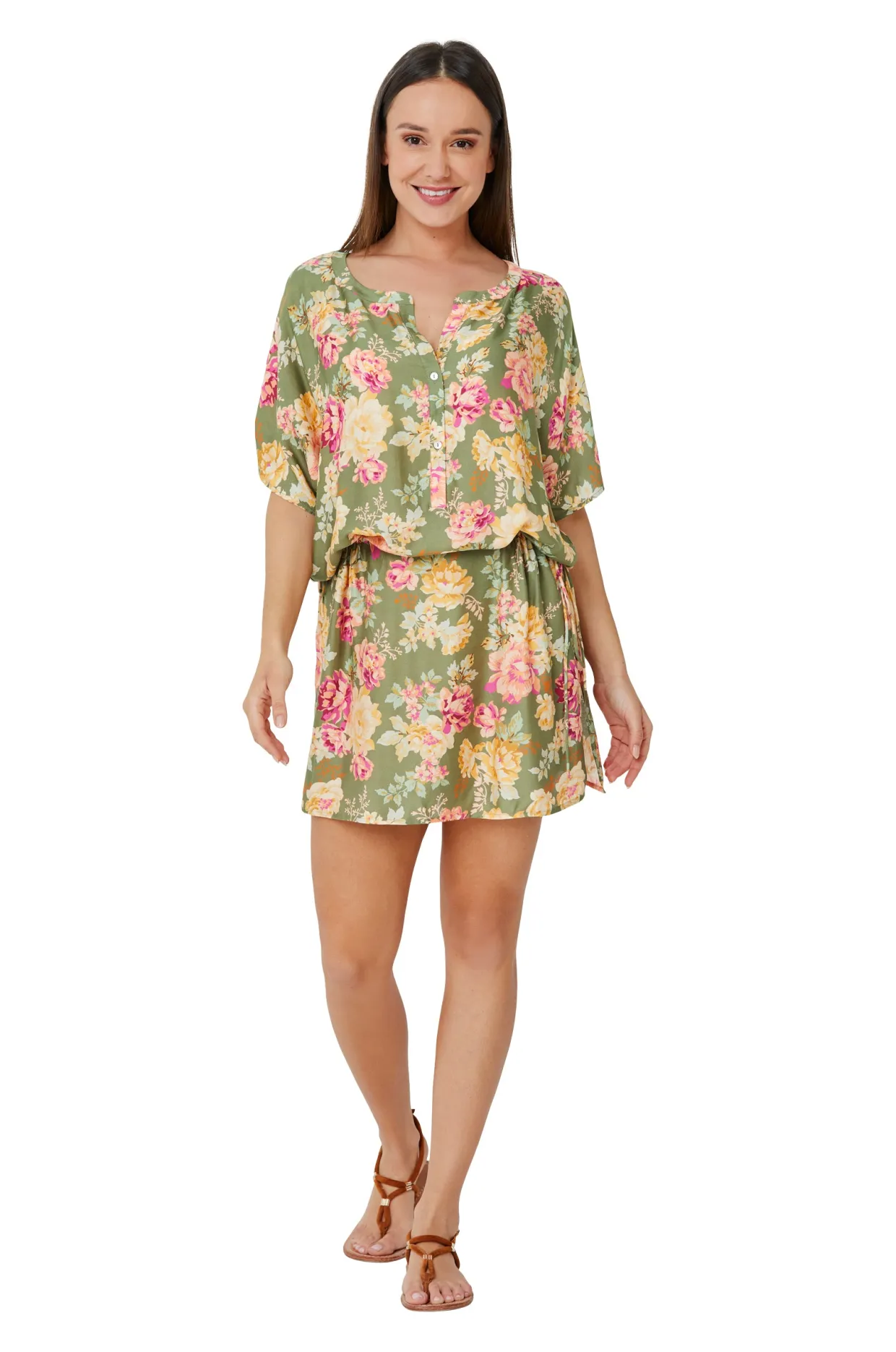 Arcadia Short Sleeve Shirt Dress
