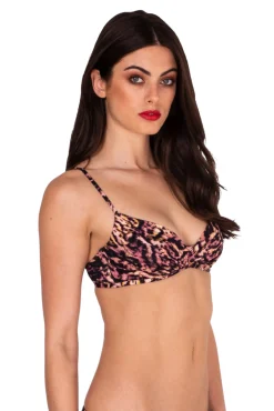 Cabbage Rose Cross Front Bralette Top