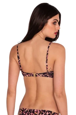 Cabbage Rose Cross Front Bralette Top