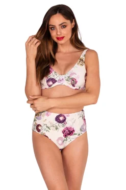 Cabbage Rose Underwire Bra