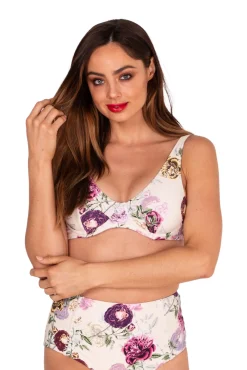 Cabbage Rose Underwire Bra