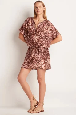 Chia Short Sleeve Shirt Dress