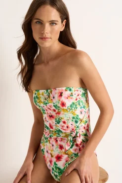 Chiara Scarf Tie Bandeau One Piece