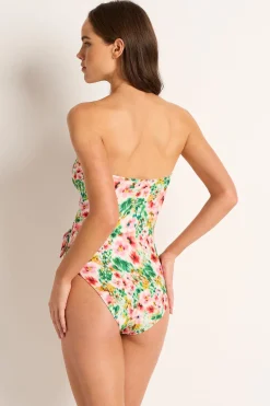 Chiara Scarf Tie Bandeau One Piece