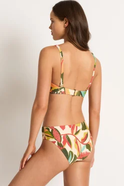 Fernanda Mid Rise Ruched Pant