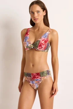 Frankie Mid Rise Ruched Pant