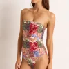 Frankie Ruched Bandeau One Piece