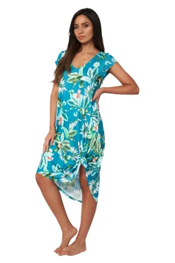 Hot Tropics Cap Sleeve Dress