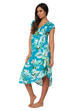 Hot Tropics Cap Sleeve Dress