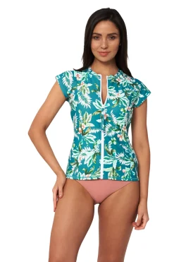 Hot Tropics Short Sleeve Rash Vest