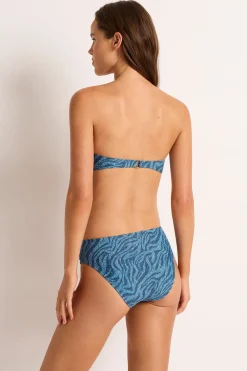 Mali Ruched U Wire Bandeau Bra