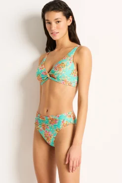 Mindy Mid Rise Ruched Pant