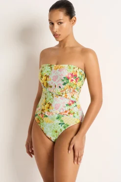 Olympia Spliced Bandeau One Piece