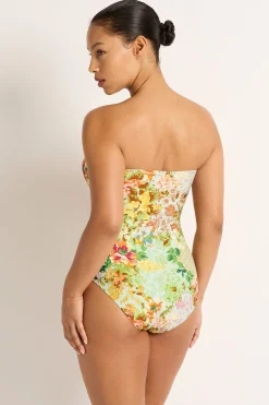 Olympia Spliced Bandeau One Piece