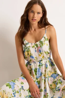 Posie Frill Tiered Midi Dress