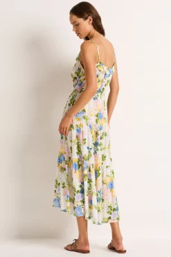 Posie Frill Tiered Midi Dress