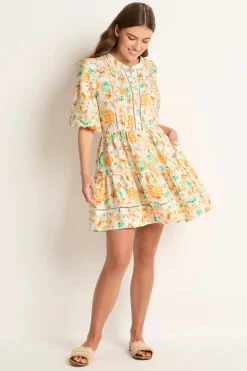 Romey Linen Tiered Dress