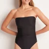 Ruched Bandeau One Piece
