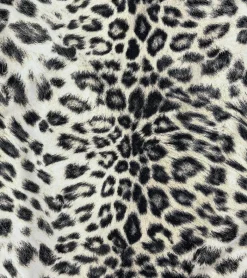 Snow Leopard Mid Rise Ruched Pant