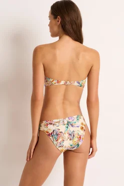 Tropical Delight Ruched U Wire Bandeau