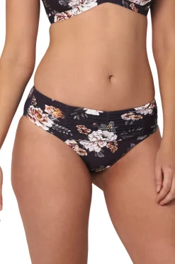 Vintage Floral Mid Rise Ruched Pant